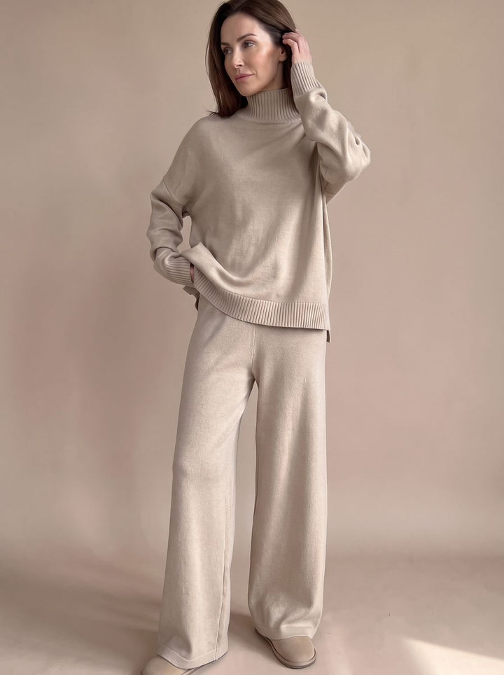 Conjunto de Cuello Alto – Marrón