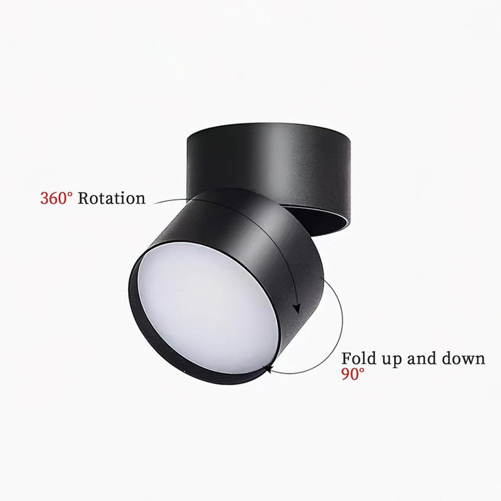 Foco LED de techo ajustable - Diseño cilíndrico