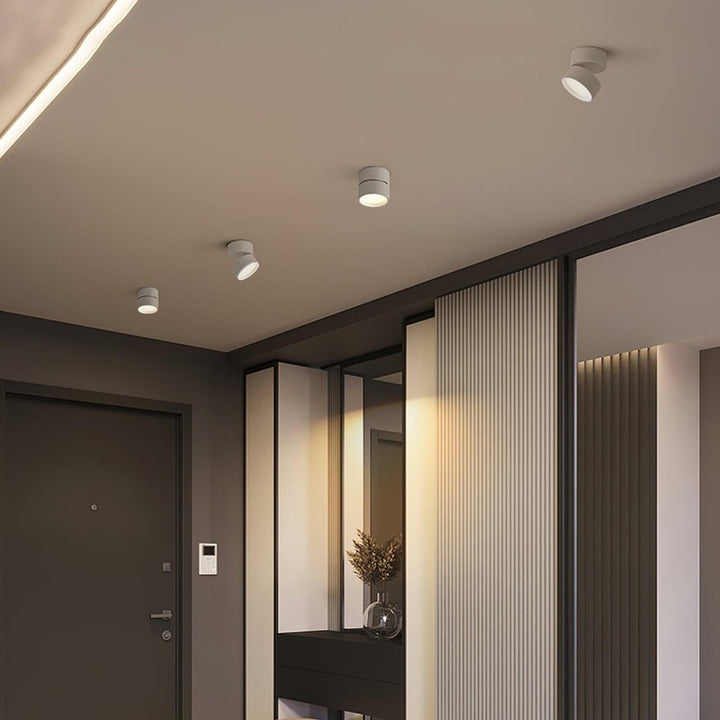 Foco LED de techo ajustable - Diseño cilíndrico