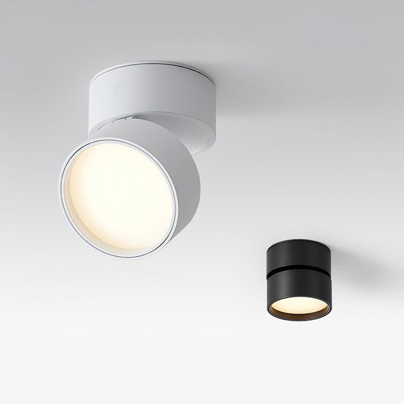 Foco LED de techo ajustable - Diseño cilíndrico