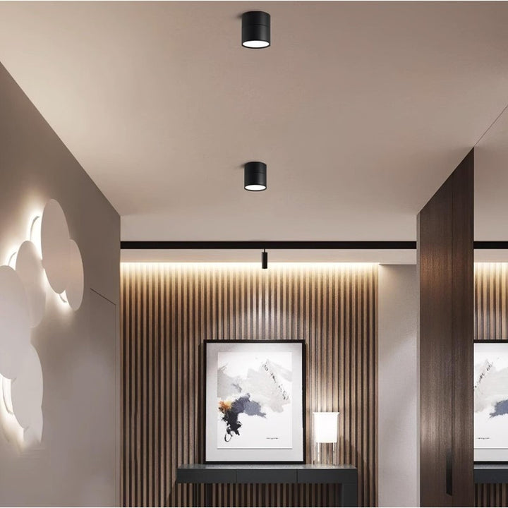 Foco LED de techo ajustable - Diseño cilíndrico