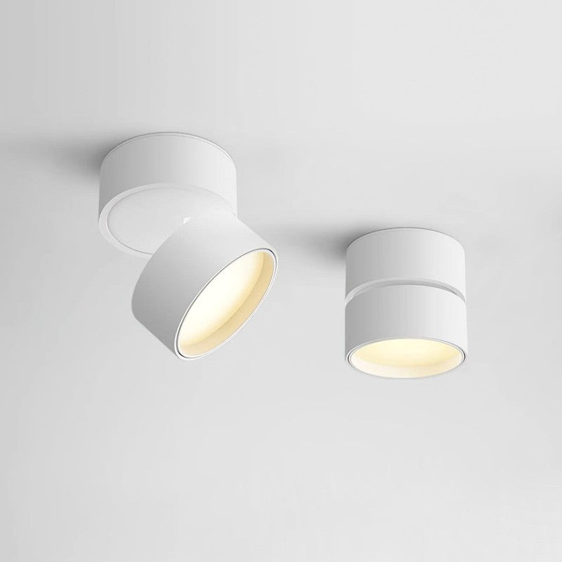 Foco LED de techo ajustable - Diseño cilíndrico