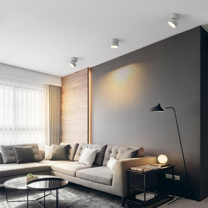 Foco LED de techo ajustable - Diseño cilíndrico