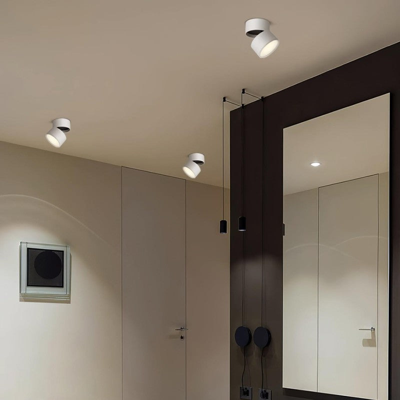 Foco LED de techo ajustable - Diseño cilíndrico