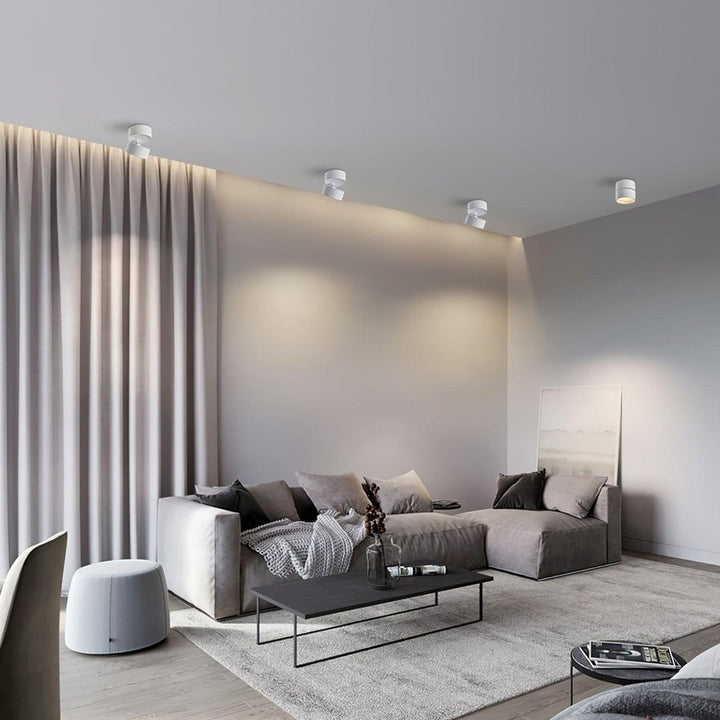 Foco LED de techo ajustable - Diseño cilíndrico