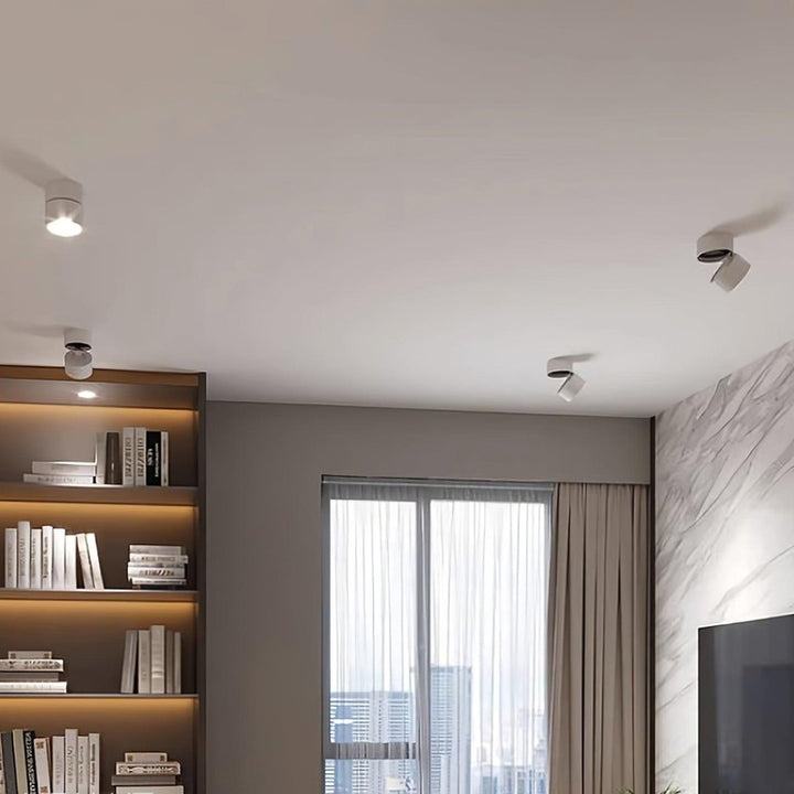 Foco LED de techo ajustable - Diseño cilíndrico
