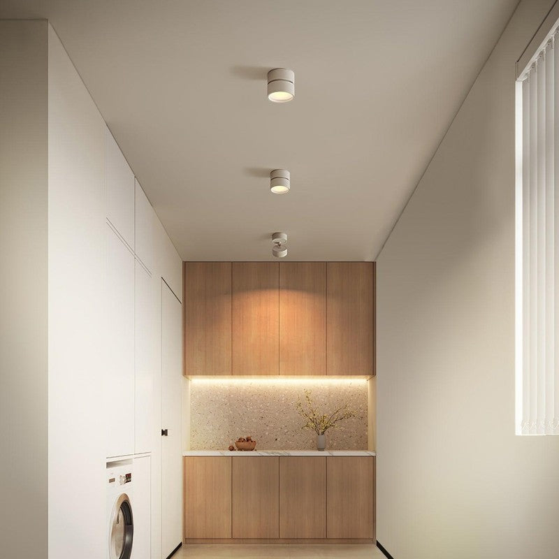 Foco LED de techo ajustable - Diseño cilíndrico