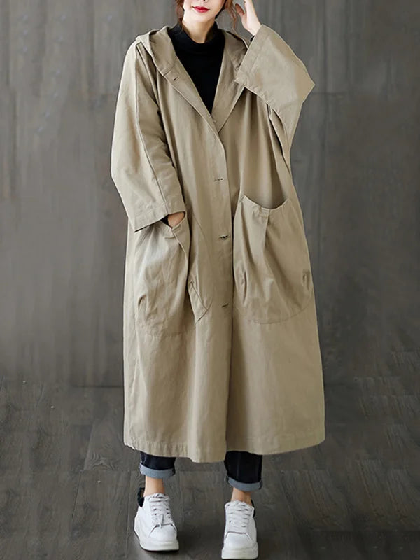 Gabardina Oversize con Capucha