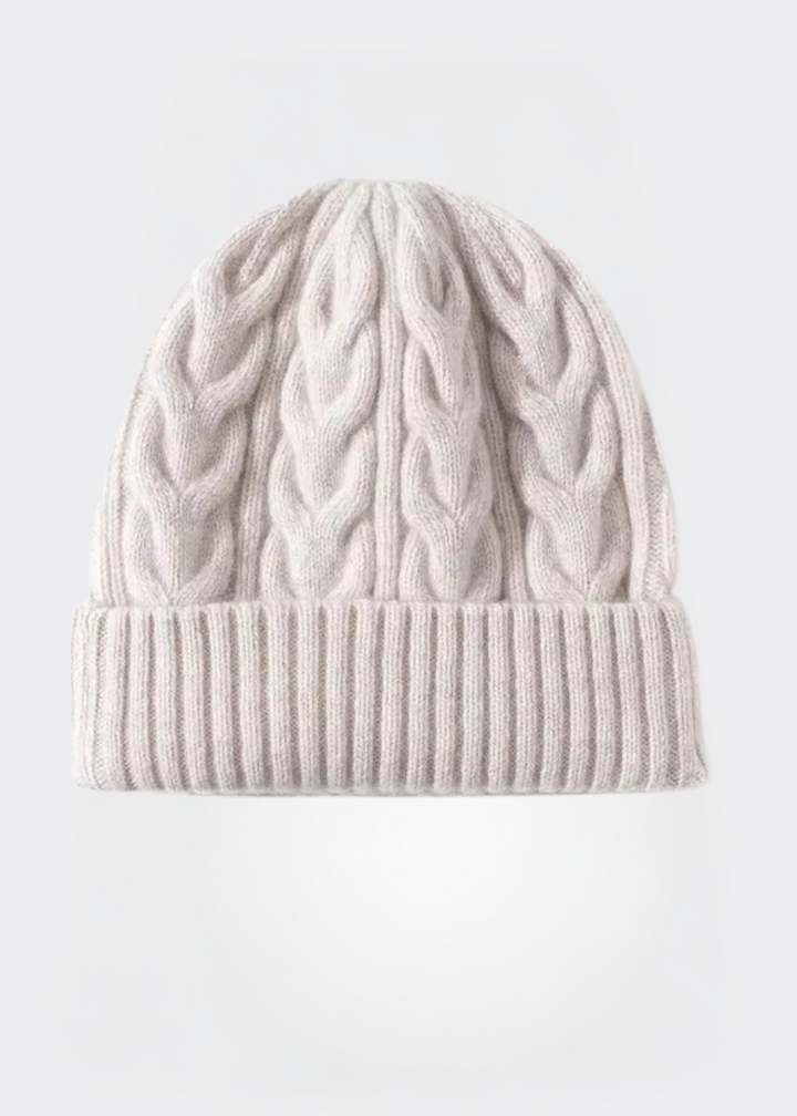 Gorro con Vuelta Clásico – Crema