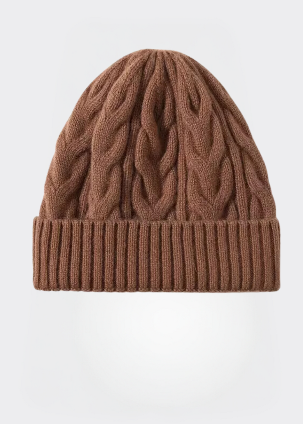 Gorro con Vuelta Clásico – Marrón
