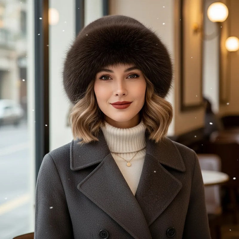 Gorro de invierno para mujer - Silueta redondeada