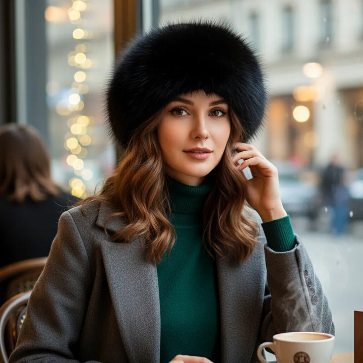 Gorro de invierno para mujer - Silueta redondeada