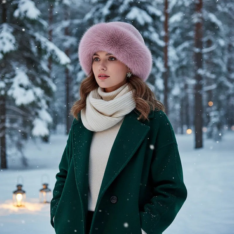 Gorro de invierno para mujer - Silueta redondeada