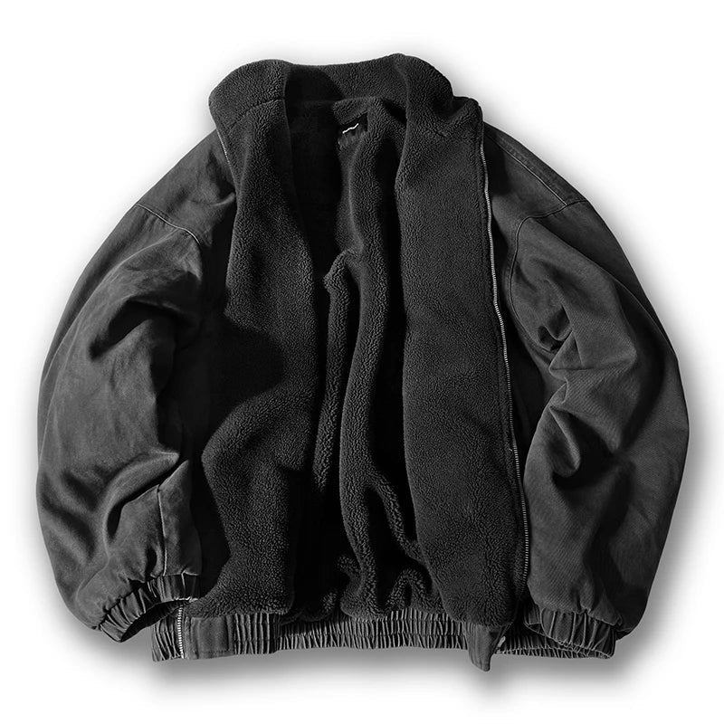 Chaqueta Bomber Estructurada – Gris