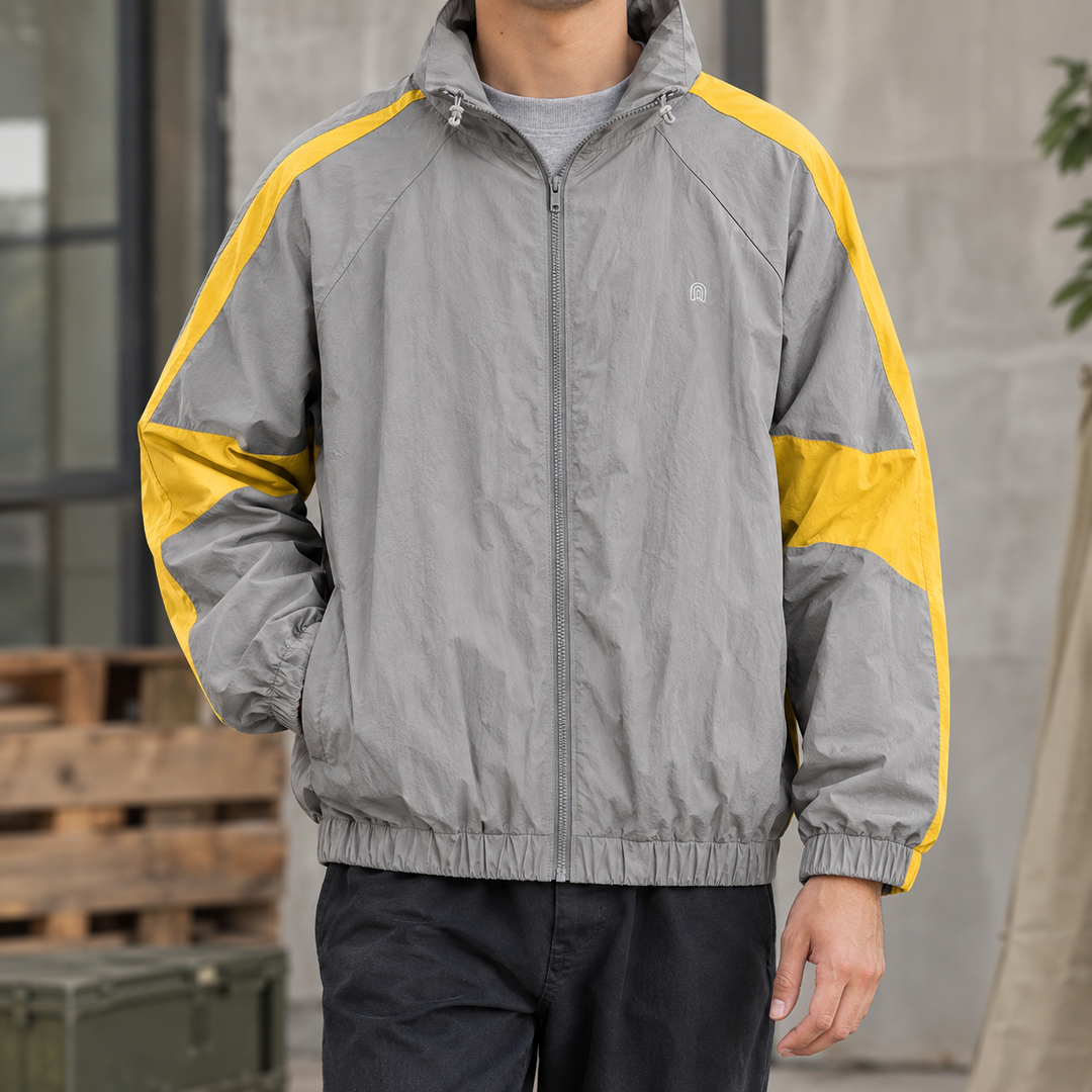 Chaqueta Deportiva Relajada – Gris