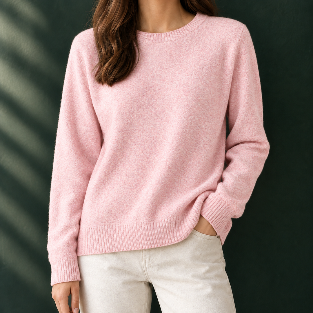 Jersey Clásico de Cuello Redondo – Rosa