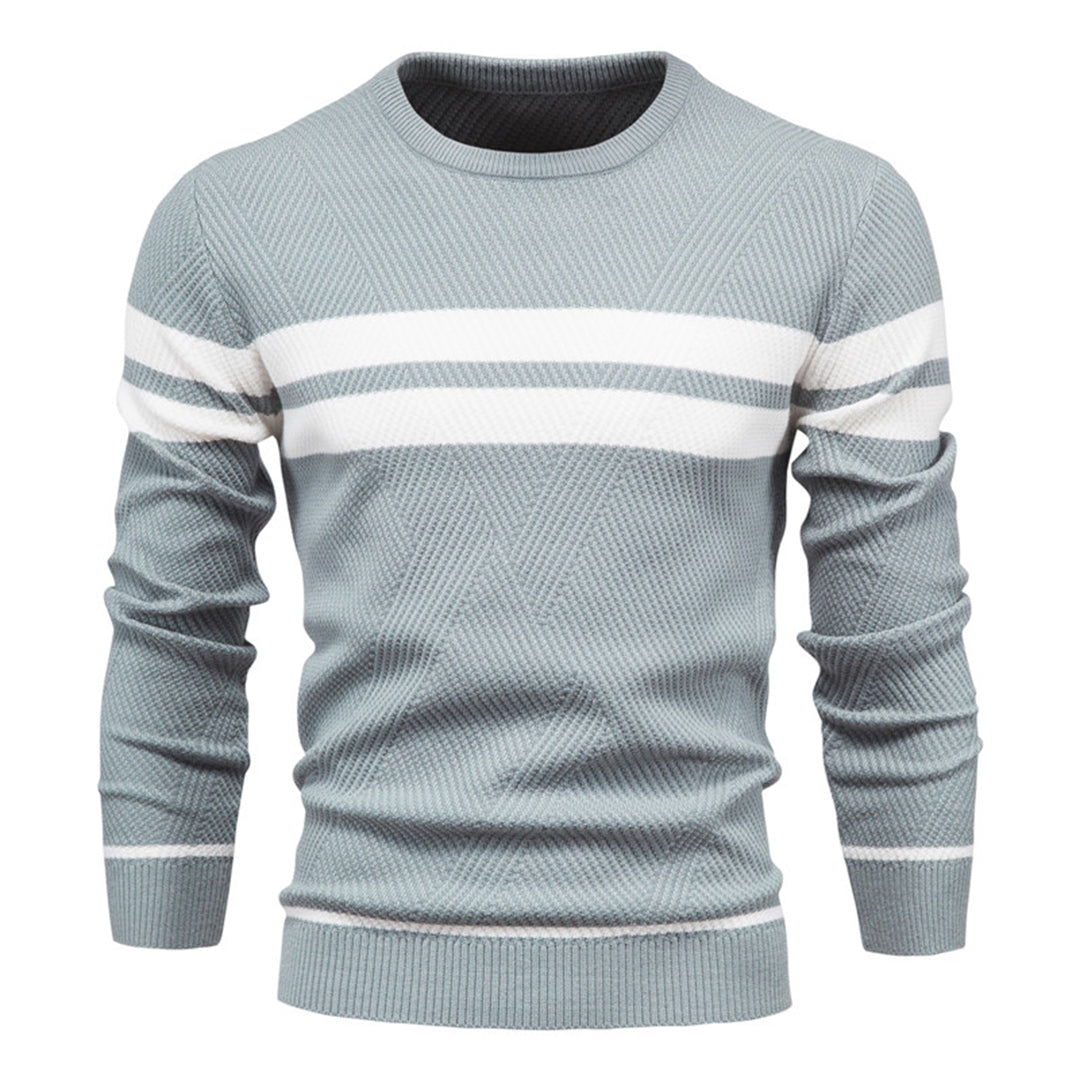 Jersey con Franjas Horizontales – Azul