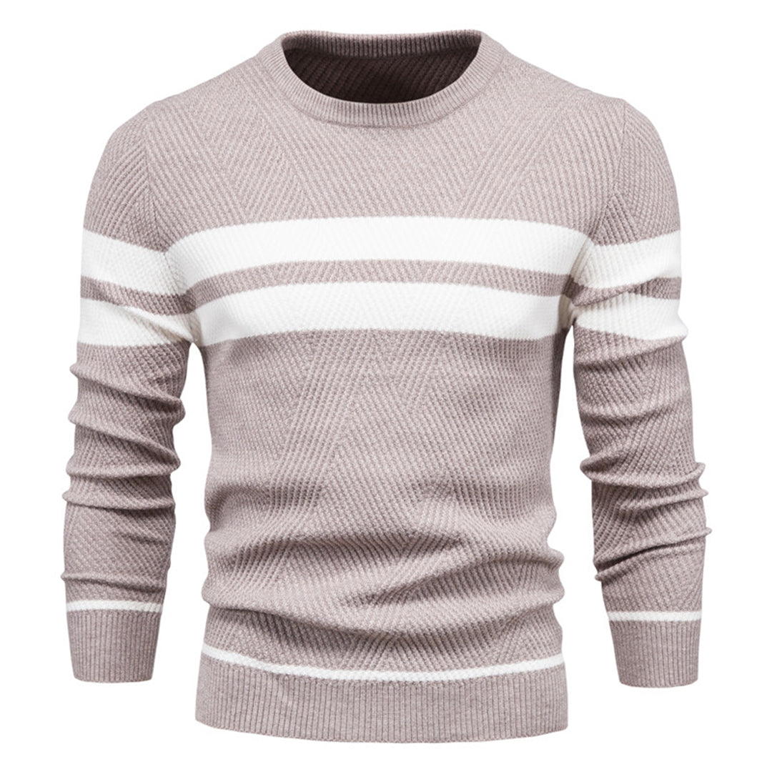 Jersey con Franjas Horizontales – Beige