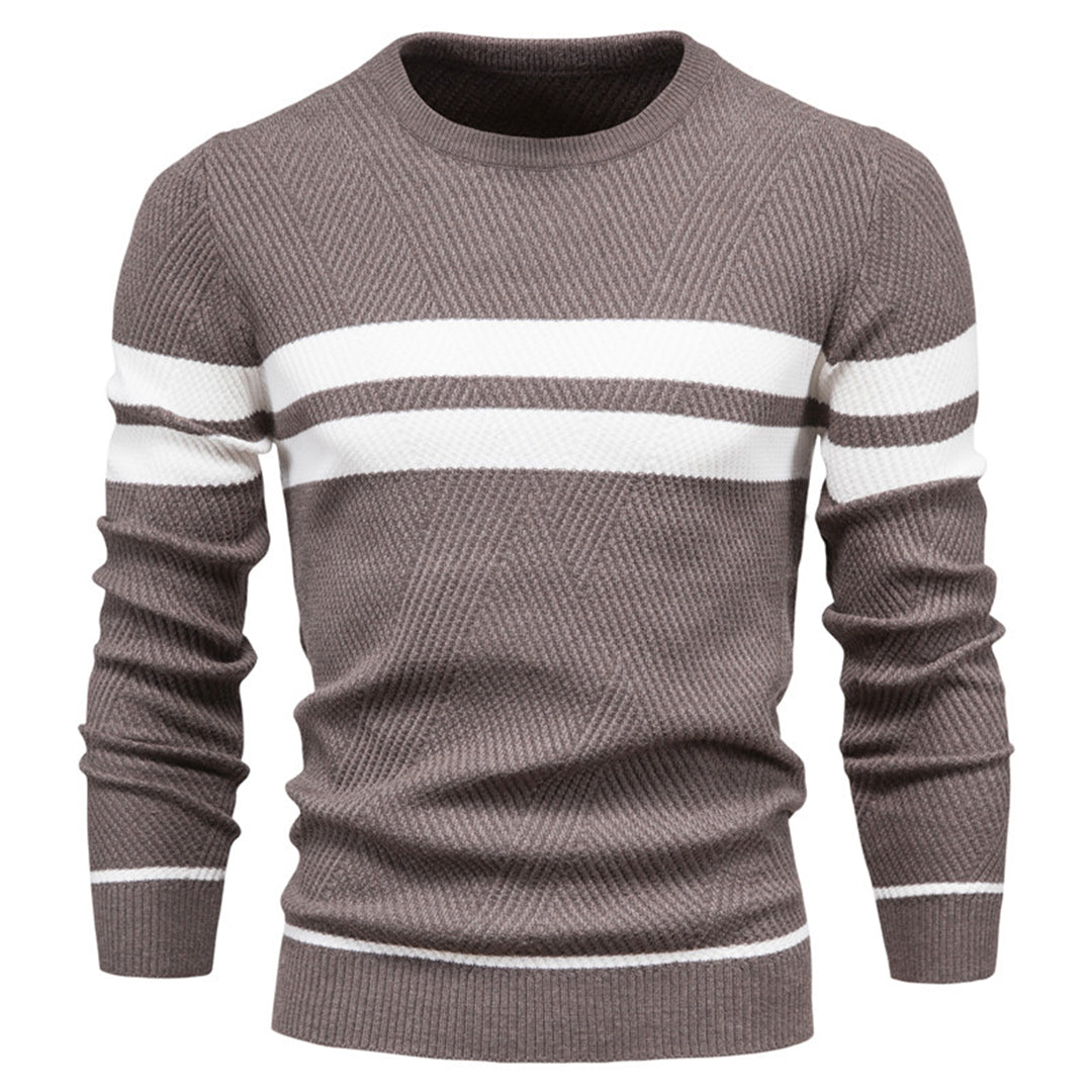 Jersey con Franjas Horizontales – Marrón