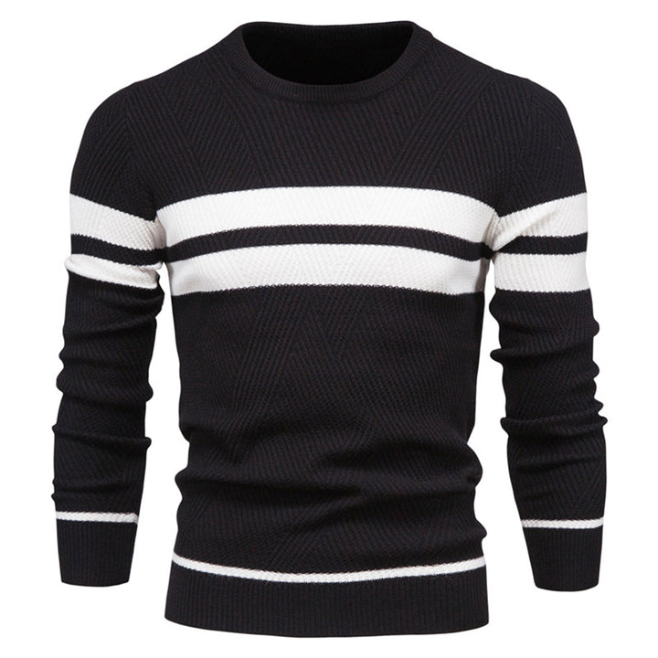 Jersey con Franjas Horizontales – Negro