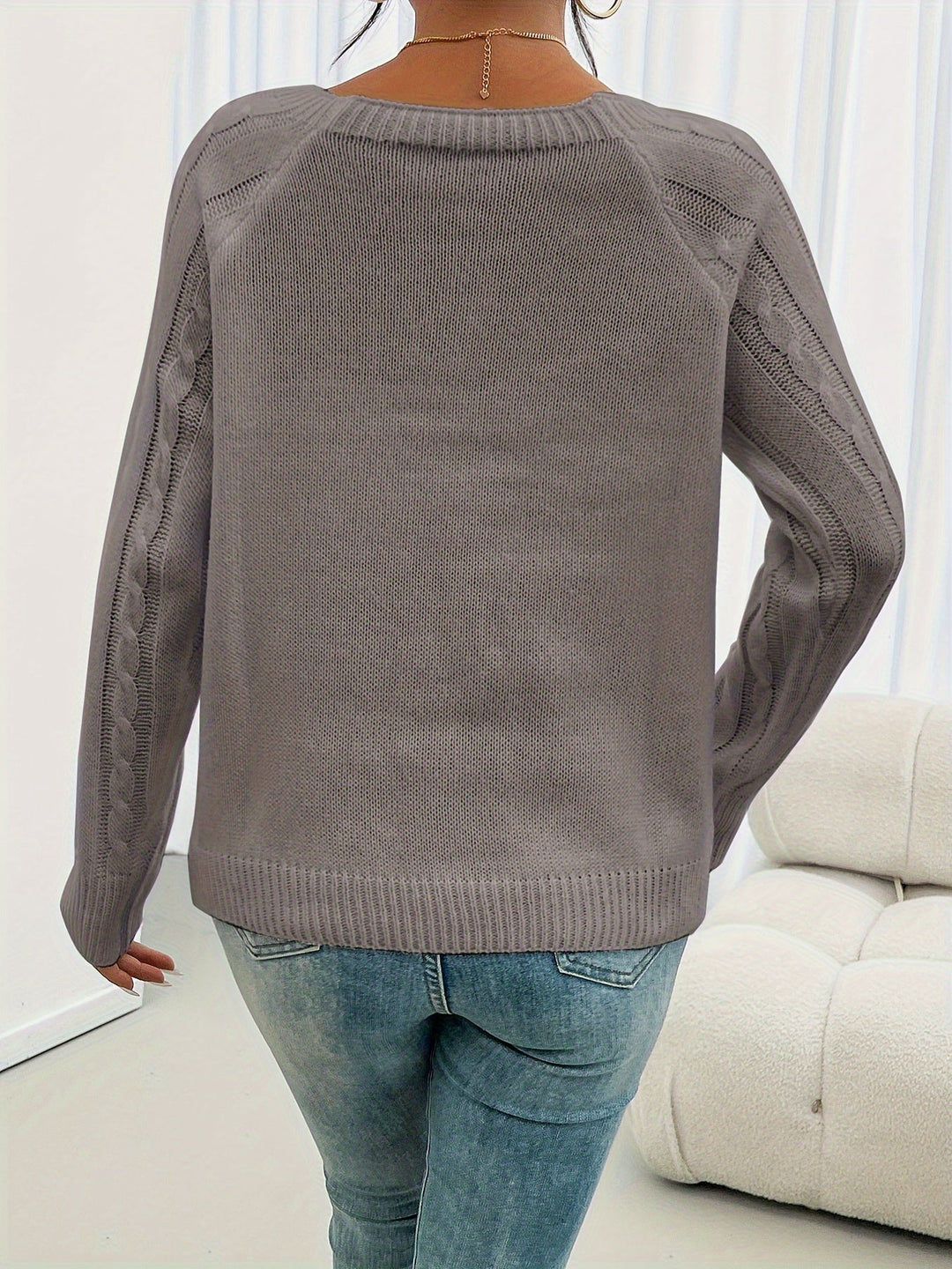 Jersey con Rombos y Botones