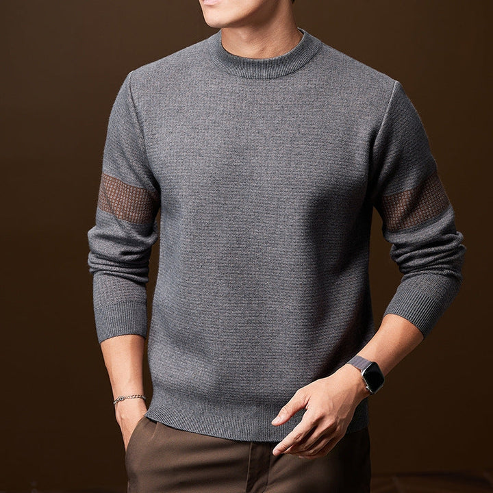 Jersey de Cuello Redondo – Gris Claro