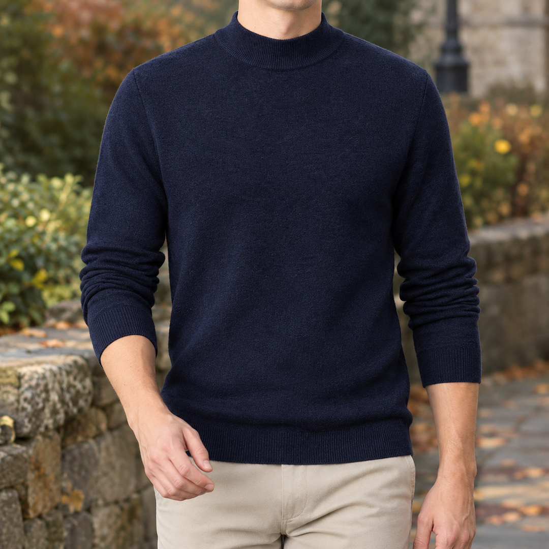 Jersey de Cuello Semialto – Azul Marino