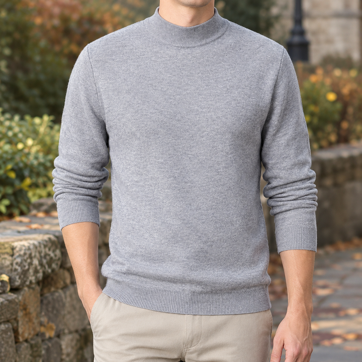 Jersey de Cuello Semialto – Gris
