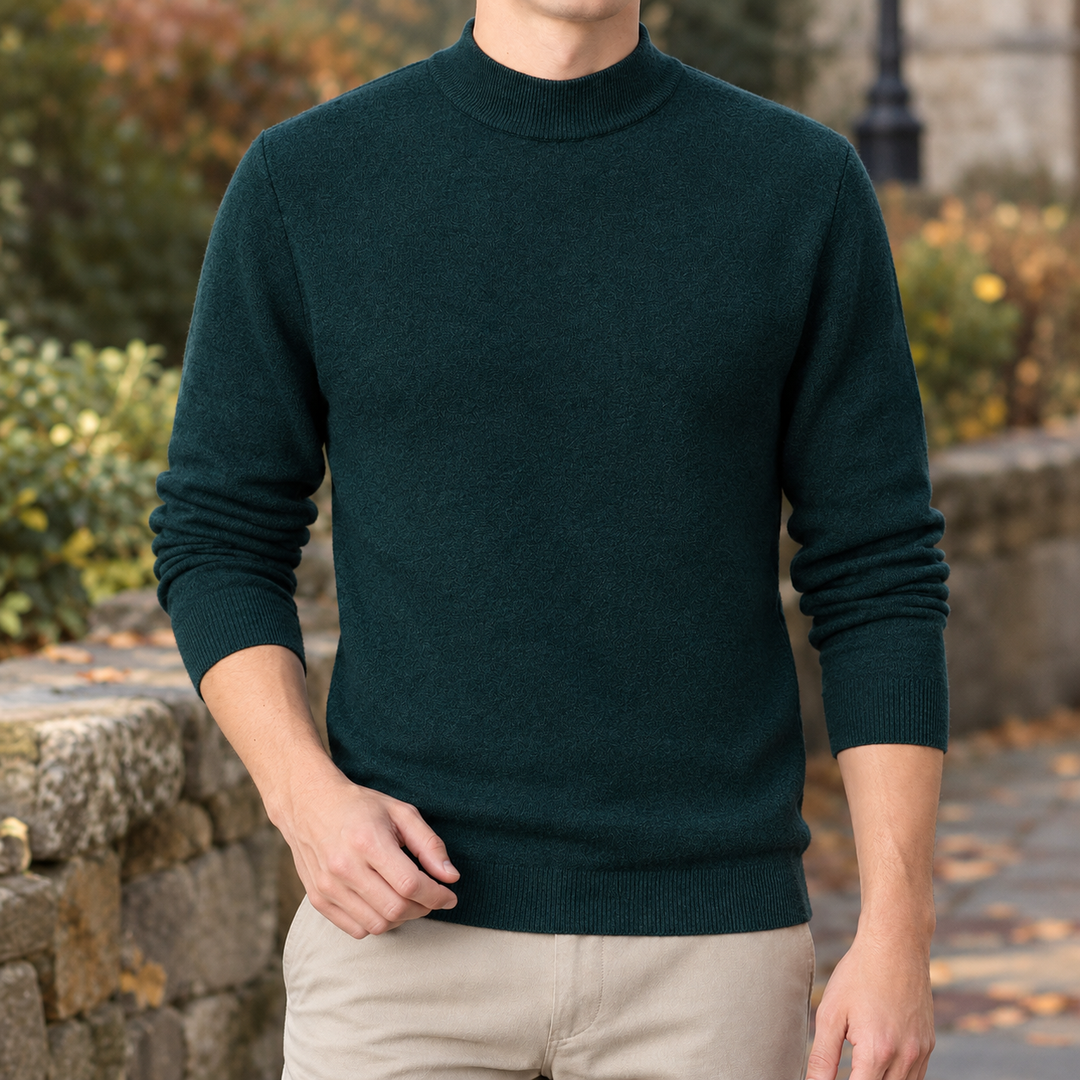 Jersey de Cuello Semialto – Verde Oscuro