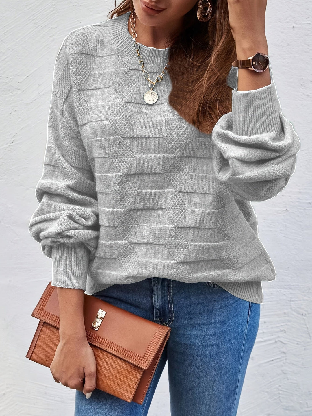 Jersey de Mangas Abullonadas – Gris