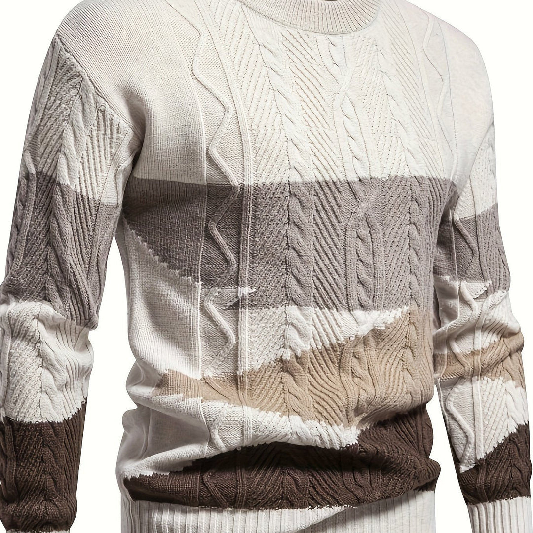 Jersey de Punto Trenzado – Multicolor