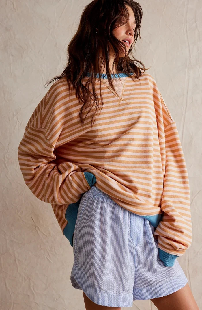 Jersey Holgado a Rayas – Rayas Naranja