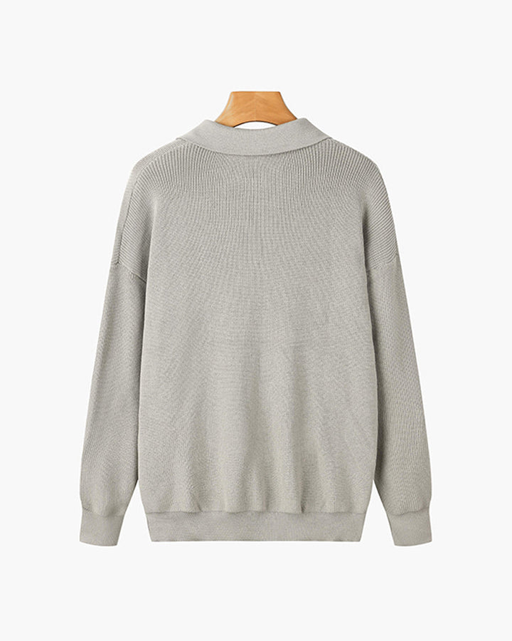 Jersey Relajado con Solapa
