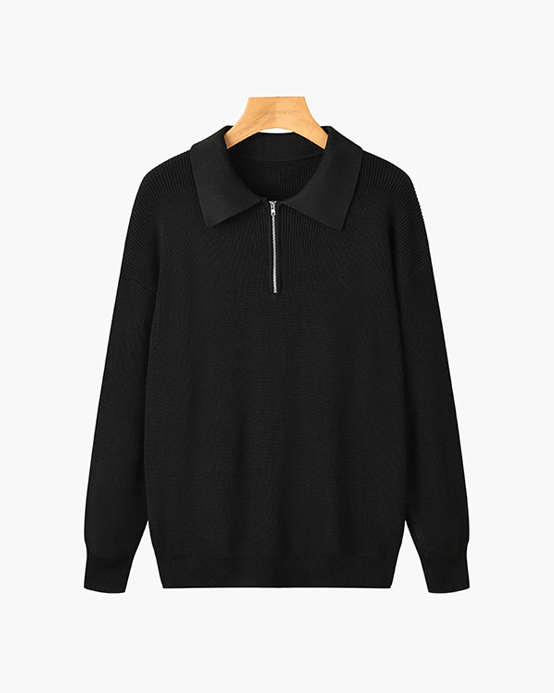 Jersey Relajado con Solapa