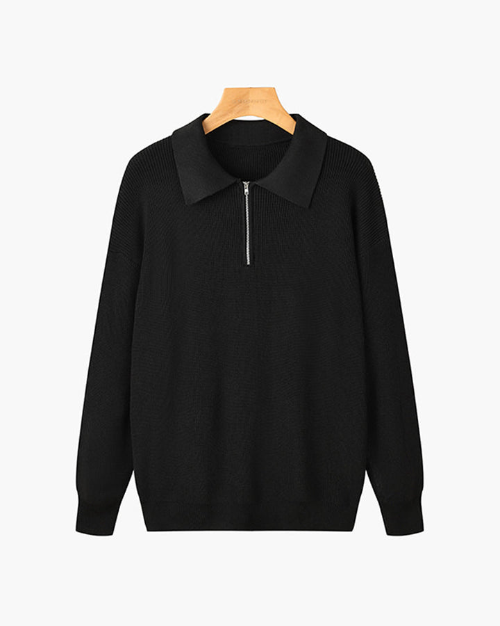 Jersey Relajado con Solapa