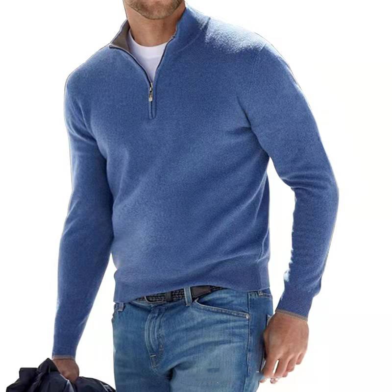 Jersey Urbano con Cremallera – Azul