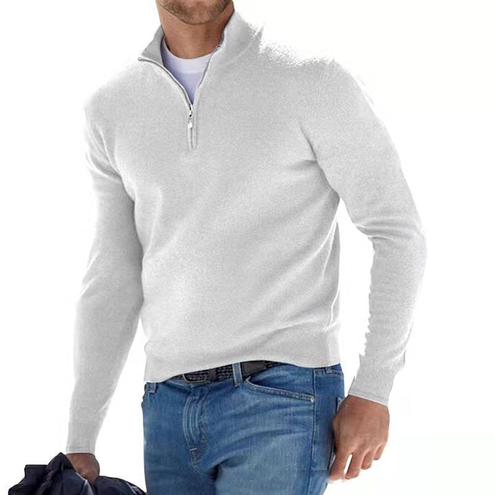 Jersey Urbano con Cremallera – Blanco