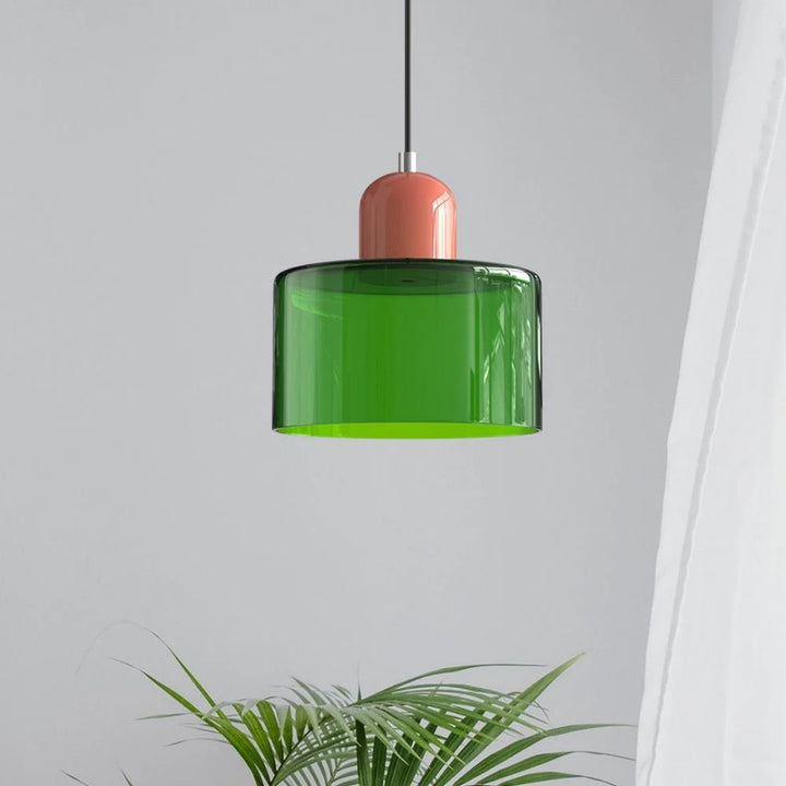Lámpara Colgante de Estilo Retro con Variantes de Color