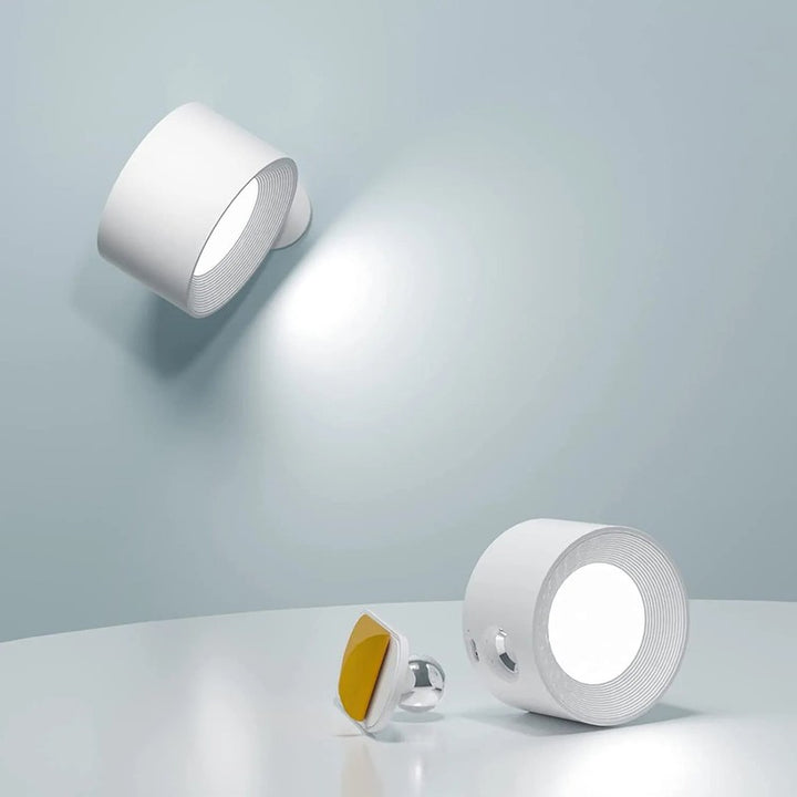 Lámpara de pared inalámbrica recargable - Diseño moderno con rotación 360°