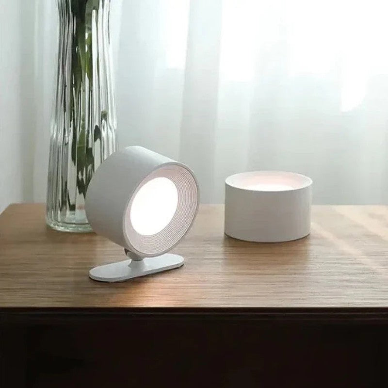 Lámpara de pared inalámbrica recargable - Diseño moderno con rotación 360°