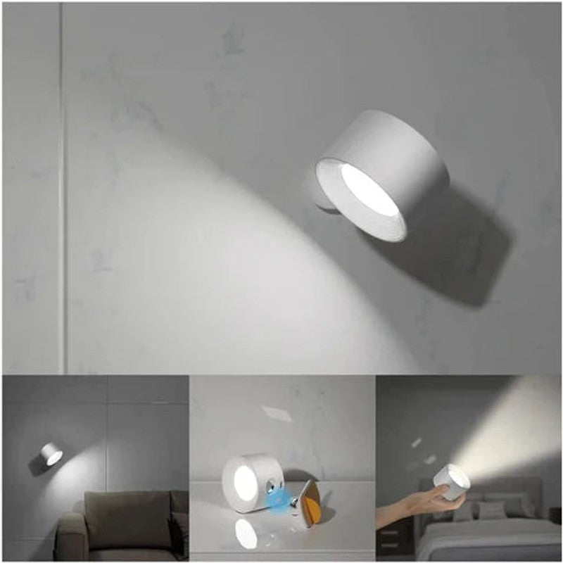 Lámpara de pared inalámbrica recargable - Diseño moderno con rotación 360°