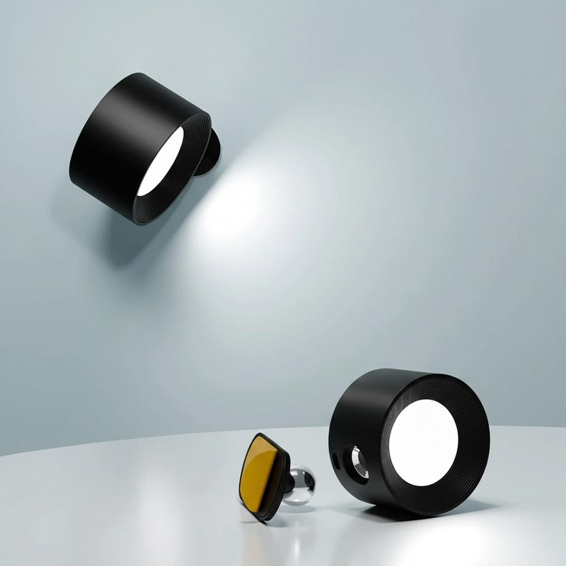 Lámpara de pared inalámbrica recargable - Diseño moderno con rotación 360°