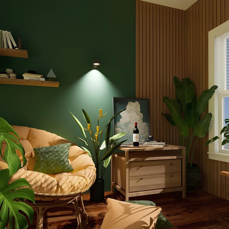 Lámpara de pared inalámbrica recargable - Diseño moderno con rotación 360°