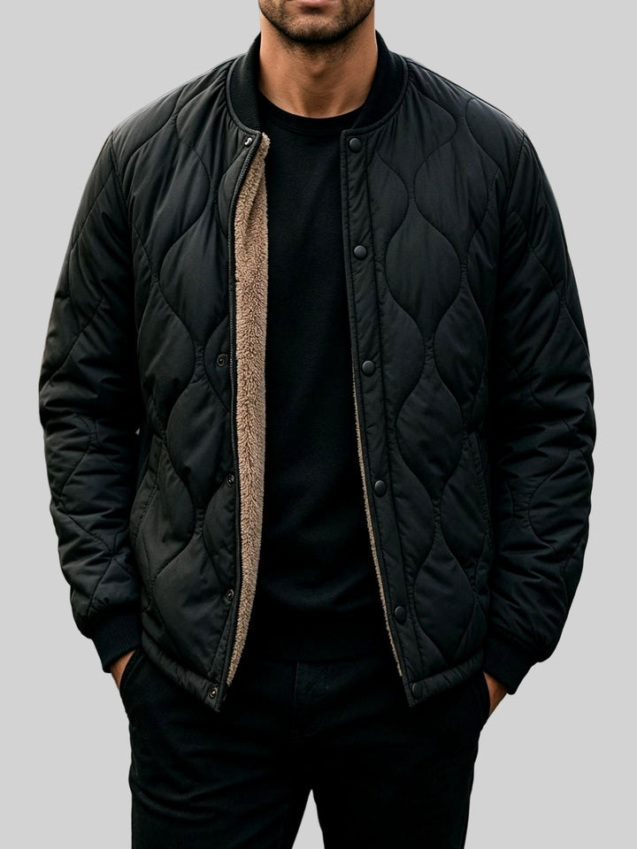 Cazadora Bomber Acolchada – Negro
