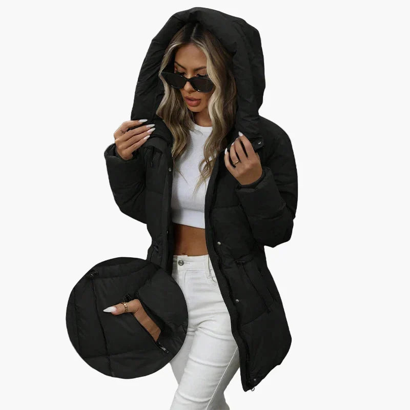 Chaqueta Acolchada con Cordón