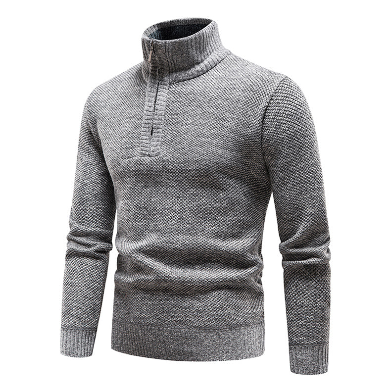 Jersey con Cremallera Frontal – Gris