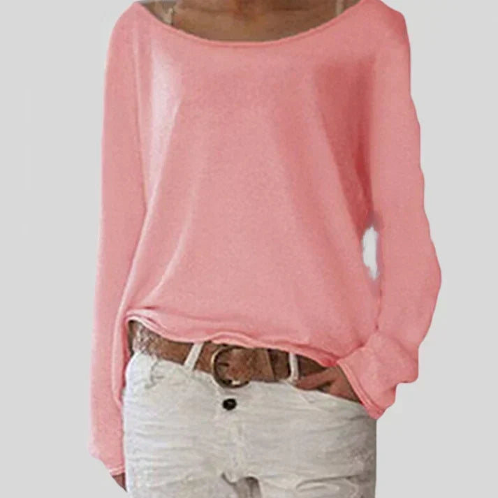 Jersey con Cuello Barco – Rosa