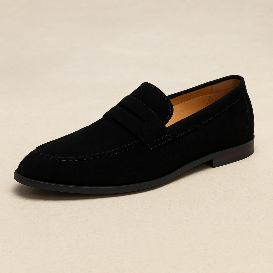 Mocasines Clásicos sin Cordones – Negro
