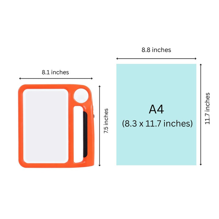 Lupa de lectura LED con luz - Naranja y Azul