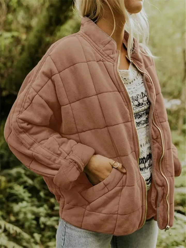 Chaqueta Acolchada Holgada – Marrón